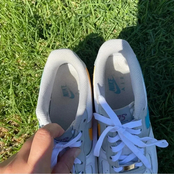 Women’s AIR FORCE 1 LOW '07 LV8 “NBA 75th Anniversary Fiesta" Sneakers Size 8 - Picture 10 of 12